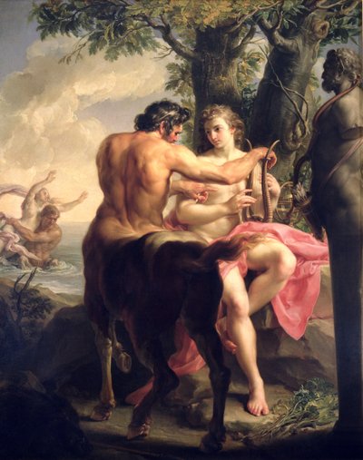 The Education of Achilles by Chiron by Pompeo Girolamo Batoni